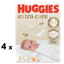 Sauskelnės Huggies Extra Care 1 dydis 104 vnt.