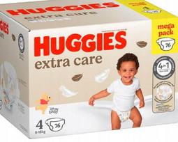 Sauskelnės Huggies Extra Care 4, 76 vnt., dėžutė