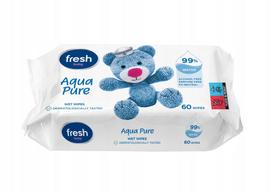 Vaikiškos drėgnos servetėlės AQUA 99% WATER, 60 vnt.