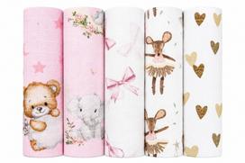 Vystyklai TETRA Cotton Diapers 70x80, 5 vnt., 2309
