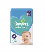 Sauskelės Pampers Active Baby 4, 9-16 kg, 46 vnt.