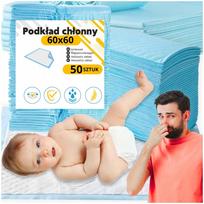 Absorbentinis vandeniui atsparus čiužinio higieninis paklotas 50