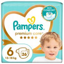 Sauskelnės PAMPERS Premium Care, dydis 6, 26 vnt., 13-18 kg