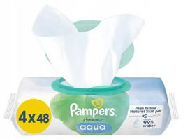 Drėgnos servetėlės Pampers Harmonie Aqua 4x48