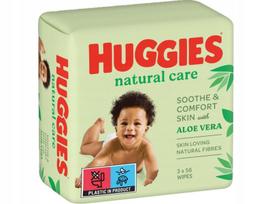 Drėgnos servetėlės HUGGIES Natural Care 168 vnt.