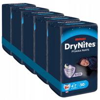 Sauskelnių kelnaitės berniukams HUGGIES DryNites 4–7 metų (17–30 kg), 5 x 10 vnt.