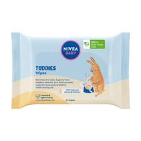 Biologiškai skaidžios NIVEA Baby Toddies servetėlės, 57 vnt.