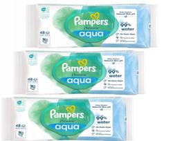 Drėgnos servetėlės Pampers Harmonie Aqua 3x48
