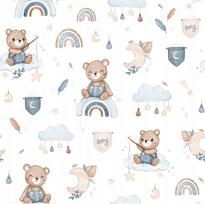 Kelioninis vystymo stalas BEAR DREAMER Soft, vandeniui atsparus