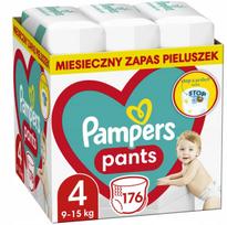 Sauskelnytės Pampers Pants 4, 9-15 kg, 176 vnt.