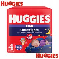 Sauskelnių kelnaitės Huggies Overnights Pants 4 dydžio (9-14 kg), 104 vnt.