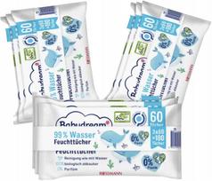 Drėgnos servetėlės Babydream, 99% vandens, 3x180 vnt.