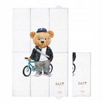 Sulankstomas vystymo stalas su prisegamu vystymo kilimėliu 50x80 Fluffy Bart
