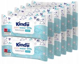 Drėgnos servetėlės Kindii Pure Water, 99% vandens, 12x60 vnt.
