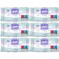 Drėgnos servetėlės BELLA HAPPY CLASSIC SENSITIVE, 56 vnt., 6 pak.