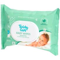 Drėgnos servetėlės kūdikiams Teddy Care Sensitive, 90 vnt.