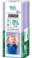 Sauskelnės HELLO SENSITIVE JUNIOR, 5 dydis, 44 vnt., PAMPERS, 11-25 kg