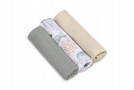 Muslino sauskelnių rinkinys SENSILLO 60/80 cm medvilnė Premium