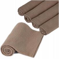 Muslino vystyklai 50x80 premium cotton storas tamsiai smėlinis 4 vnt.