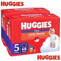 Sauskelnės Huggies Little Movers Pants 5 dydis (12-17 kg), 68 vnt.