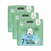 Sauskelnių kelnaitės Muumi Baby Pants 7 XL, 16–26 kg, 102 vnt.