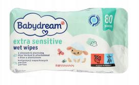 Drėgnos servetėlės BABYDREAM Sensitive Aloe Allantoin 80 vnt.
