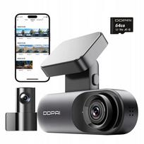 Automobilinė kamera DDPAI N3 Pro su galine GPS, WiFi, 64GB