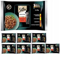 Katinų pašaras Sheba Selection Juicy Flavours padaže 32 x 85g