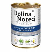 Šunų konservai Dolina Noteci Premium su menke ir brokoliais 400 g