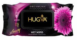 Drėgnos servetėlės HUGVA Dreamlike, 120 vnt., violetinės, 3 pak.