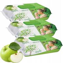 Vaikiškos drėgnos servetėlės Sleepy APPLE 3x120 vnt.