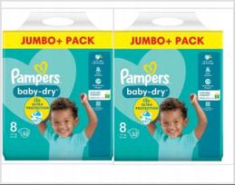 Sauskelnes Pampers Baby-Dry dydis 8, 52 vnt.