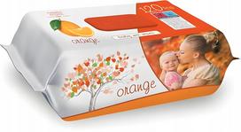 Vaikiškos drėgnos servetėlės Sleepy Orange, 120 vnt.