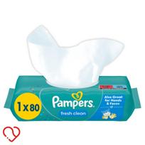 Vaikiškos drėgnos servetėlės Pampers Fresh & Clean, 80 vnt.