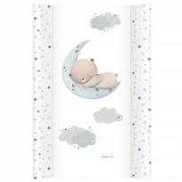 Kietas vystymo stalas lovytei 47x70cm BEAR ON THE MOON prailginimas