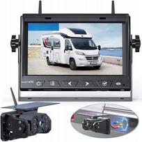 Belaidė saulės energijos galinio vaizdo kamera su 7" 1080P monitoriumi, 10000mAh, magnetas