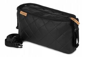 Vytinė kūdikių vežimėlio organizavimo dėklas juodas Eco Leather Pik