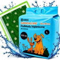 Gyvūnų paklotai MATS CAT DOG FOUNDATIONS 60x90 cm, 100 vnt., žali, sugeriantys