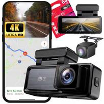 Vaizdo registratorius 4K WiFi su galine dviguba 1080P parkavimo kamera