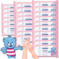 Drėgnos servetėlės Bambino, 57 vnt., kūdikiams, x24