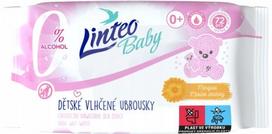 Drėgnos servetėlės kūdikiams LINTEO, 72 vnt., dermatologiškai patikrintos