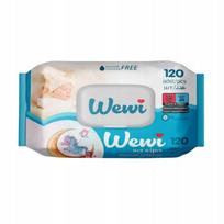 Drėgnos vaikų servetėlės WEWI BABY, be alkoholio ir parabenų, 120 vnt.