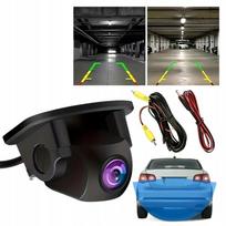 Automobilio atbulinės eigos kamera CCD HD su dinaminėmis trajektorijos linijomis 12V