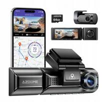 Automobilinė kamera AZDOME M550 Pro 4K + 2x1080P su 5G WiFi, GPS ir 64GB kortele