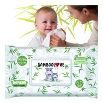 Drėgnos servetėlės BAMBOOLOVE, kūdikiams, hipoalerginės, 60 vnt.