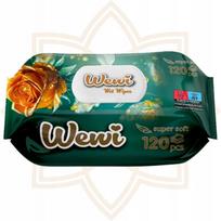 Drėgnos servetėlės Wewi Rose, 120 vnt., su rožių kvapu
