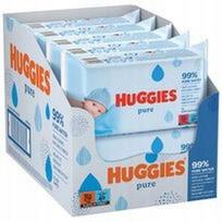 Drėgnos servetėlės Huggies Pure, 12 x 48 vnt.