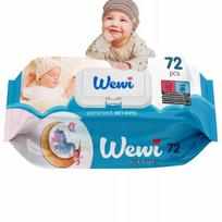 Drėgnos servetėlės kūdikiams Wewi Baby 72 vnt.