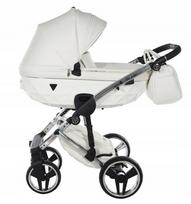 Vežimėlis Junama Fluo Individual V3 2in1 15 White Silver