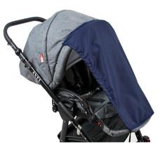 Vežimėlio uždangalas BabyLux, apsauga nuo saulės, vandeniui atsparus, navy mėlynas